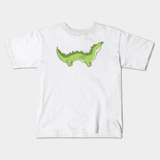 Cute Green Lizard Dragon Kids T-Shirt